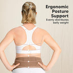 KeaBabies Maternity Belly Bands for Pregnant Women - Soft & Breathable Pregnancy Belly Support Band, Adjustable Maternity Belt for Back, Pelvic Support, Comfortable, Easy to Use (Warm Tan, M/L)