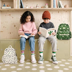 STEAMEDBUN Corduroy Kids Backpack for Girls and Boys 5-8: Girls Backpack for Elementary Kindergarten - 15 inch Cute Backpacks for Kids - Flower