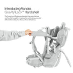 Vandra™ Glacier - Scandinavian Hiking Baby Carrier Backpack - Gravity Lock™ Hard-Shell Frame - Nest Child Carrier for Toddler & Kids - Dust Bag, Alu Tag & More Included