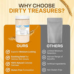 Dirty Treasures Colloidal Oatmeal Bath | Eczema & Itchy Skin Relief | Baby-Safe, 100% Natural, Fragrance-Free | 1 lb (16oz)