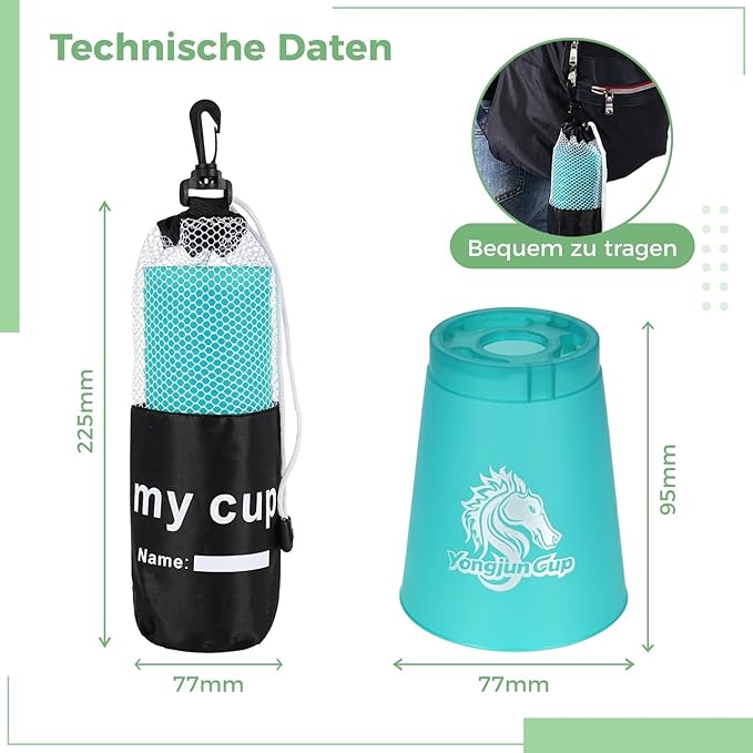 yeesport 48 Pcs Sport Stacking Cups, Sport Training Game for Challenge Competition, Plastic Stacking Cups, Classic Family Game for Kids and Adults, Red+Blue+Green+Black