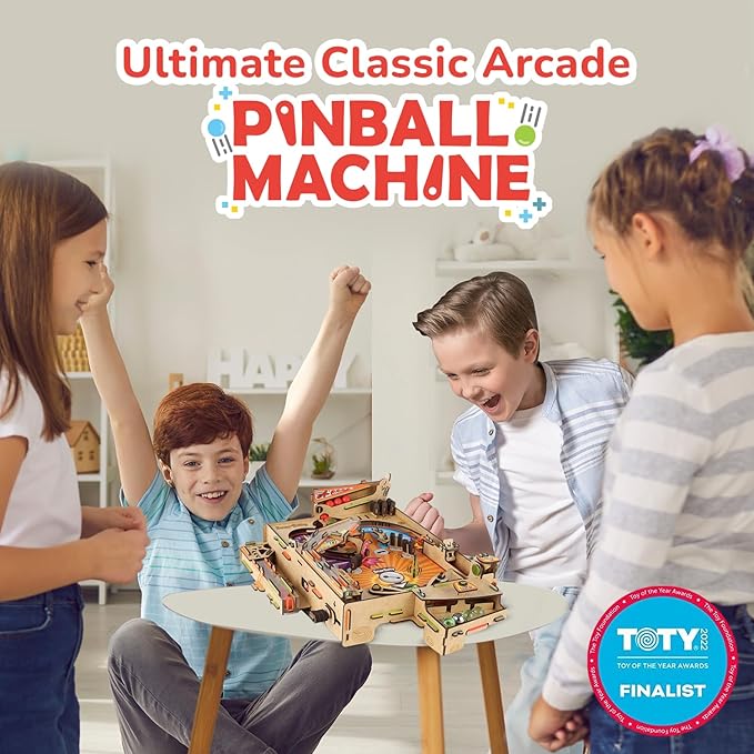 Smartivity DIY Pinball Machine Toy for Ages 8-99 Year Old | Award Winning Arcade Game for Boys & Girls | Birthday Gift Ideas for Kids & Adults | STEM Toys I Fun Family & Party Game