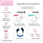 Toddler Harness Walking Leash- Child Anti Lost Wrist Link - Child Safety Harness - Upgrade with Reflective(6.5ft) - for Boys and Girls,Not Easy to Open Without Key (Light Pink)