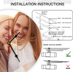 Generic Custom Clocks for Walls Personalized Clocks with Picture Silent Non Ticking Round Decoration for Kitchen Wedding Friend Family Lover, 12inch-30cm