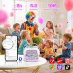 Mini Karaoke Machine for Kids Girls: Unicorn Portable Bluetooth Speakers with 2 Wireless Mic Toys for Girls Age 4-6 7 8 9 Years Old Girl Gifts Birthday Gifts for 5 6 7 8 9 10 11 Years Teens Purple