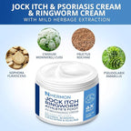 Hermon Jock Itch Antifungal Cream, Ringworm Treatment for Humans, Psoriasis Treatment, Psoriasis Scalp Treatment, Ringworm Cream for Humans, Foot & Body Balm, Provides Soothing Relief-100ml