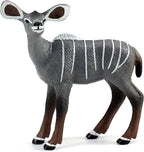 FUNSHOWCASE African Jungle Animals Gray Lesser Kudu Female Toy Figure Realistic Plastic Figurine Height 2.6-inch