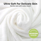 6-Pack Cotton Baby Washcloths for Newborn - Organic Cotton Muslin Soft Wash Cloths for Babies, Infant, Kids, Toddler Towels for Boy, Girl, Super Absorbent Face Cloths, Scratch-free Baby Rags (Vessels)