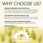 Sun Essentials Oils - 4 oz Eucalyptus Essential Oil with Dropper for Diffuser, Skin, Aromatherapy Massage, Humidifier, Scent for Candle, Lotion & Soap Making at Home, Fragrance for Room