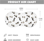 2 Pack Muslin Burp Cloths Bernedoodle Dogs Paw White Cotton Baby Burp Cloths Ultra Soft Burping Cloth Absorbent Spit Up Rags for Newborn Boys Girls 22x11 Inch