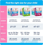 Comfees Girl Training Pants, Size 4T-5T, White, 114 Count