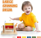 Adena Montessori Full-Size Spinning Drum Montessori Toys for Infant 6 - 12 Months 1 Year Old Babies Toddlers (Typical)