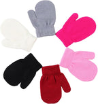 Baby Winter Mittens Toddler Stretch Knit Gloves Magic Warm Glove for Baby Boys Girls