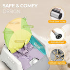 3 in 1 High Chairs for Babies and Toddlers, Convertible High Chair, High Chair with Foot Rest and Double Tray, Easy to Clean, Compact and Versatile, Perfect for Growing Kids, Gray