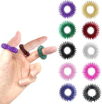 10 Pcs Acupressure Rings Fidget Toy Trichotillomania Fidget Toys Silent Fidget Toys Acupressure Rings Sensory Ring Stress Relief Rings Sensory Finger Rings for Adults Silent Stress Reducer