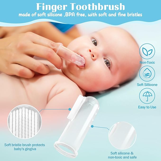 JIFTOK Baby Healthcare and Grooming Kit, 30 in 1 Baby Electric Nail Trimmer Set, Newborn Nursery Care Kit, Baby Essentials Set with Hair Brush Comb, Nail Clippers for Infant Toddlers Boys Girls (Blue)