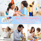 4 Pack Keyboard Fidget Toys Keyboard Clicker Keychain with LED Light 4 in 1 Fidget Button Stress Relief Toys for Adult