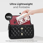 X1 Drone with Camera, Self-Flying Camera Drone with Follow Me Mode, Foldable Mini Drone with HDR Video Capture, Palm Takeoff, Intelligent Flight Paths, Hands-Free Control White (Combo Plus)