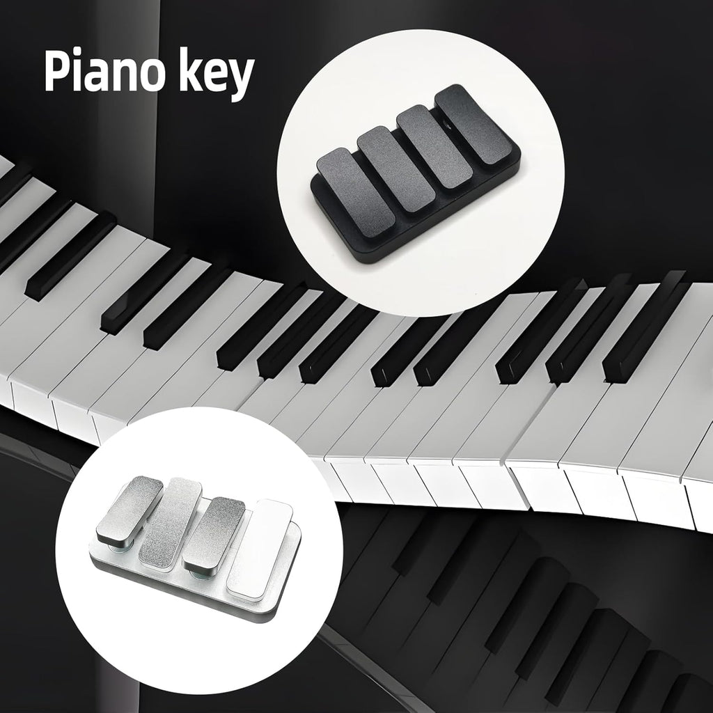 Premium Magnetic Metal Fidget Slider - EDC Haptic Clicker Stress Relief Toy for Adults, Anxiety & ADHD Relief, Pocket-Sized, Durable, Quiet Control, for Men & Women.(Sliver)