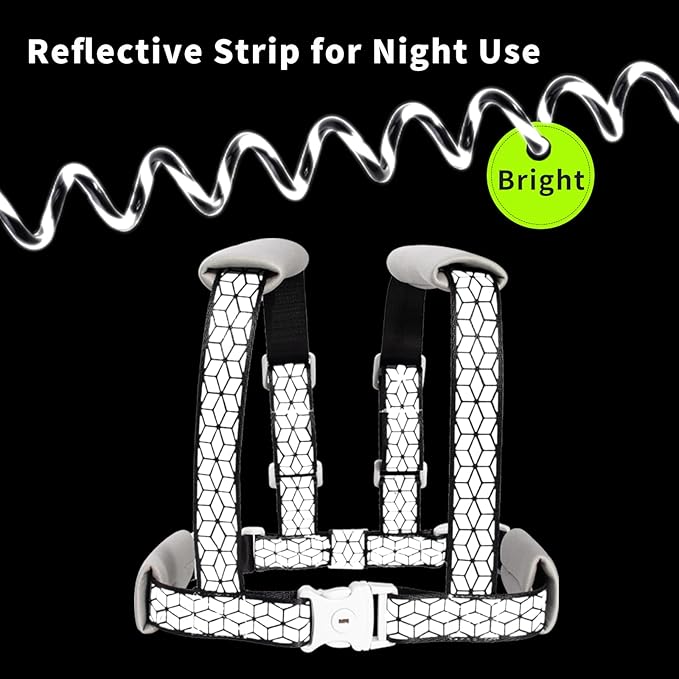 Toddler Leashes + Anti Lost Wrist Link for Kids, 4 in 1 Kid Harness Backpack Leash for Girls Boys, Reflective Kids Anti Lost Leash Cute Baby Harness Belt Strap Foldable Child Safety Leash for Park/Zoo