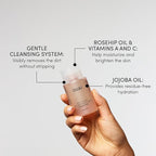 OUAI Body Cleanser Travel Size, Melrose Place - Foaming Body Wash with Jojoba Oil & Rosehip Oil to Hydrate, Balance & Soften Skin - Paraben, Phthalate, Sulfate Free Skin Care Products (3 Fl Oz)