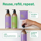 ATTITUDE Shampoo and Body Wash for Kids, EWG Verified Hair and Body Cleanser, Dermatologically Tested Soap, Plant and Mineral Based Bath Products, Vegan, Refillable Bottle, Vanilla and Pear, 16 Fl Oz