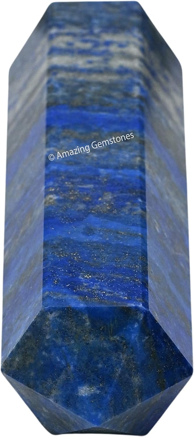 Amazing Gemstone Large Lapis Lazuli Crystal Towers ~ Natural Healing Crystal Point Obelisk for Reiki Healing and Crystal Grid (5.5 to 6 INCH)