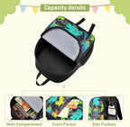 Toddler Monster Truck Backpack - Waterproof Mini Bag for Boys/Girls, Cute Small Kindergarten Pre-School Backpack (S)