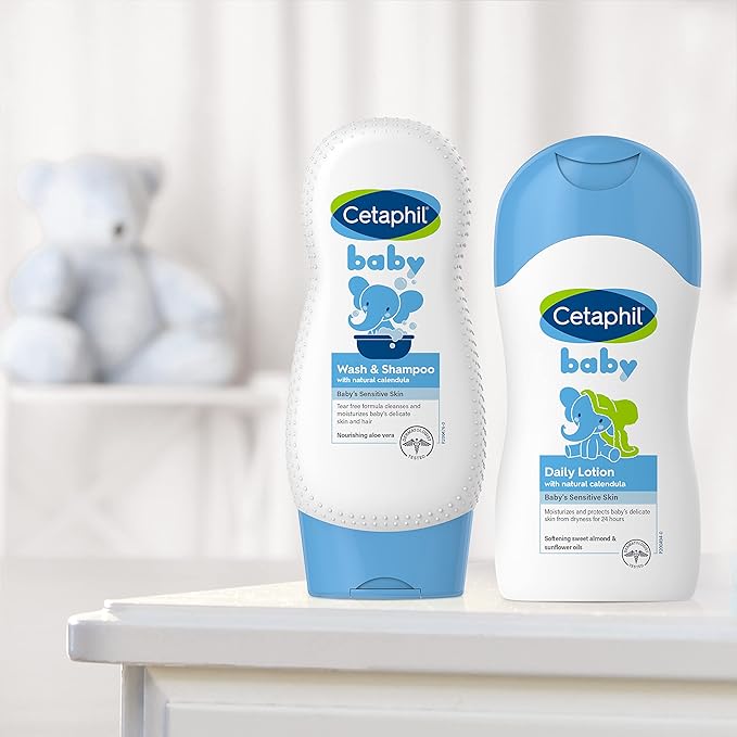 Cetaphil Baby Wash & Shampoo, 13.5oz Pack of 2, Hypoallergenic, Gentle Enough for Everyday Use, Soap Free