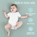 Muslin Swaddle Blankets for Newborns, 2 Pack 100% Cotton Receiving Blankets, Soft and Breathable Baby Swaddles, Large 40 x 40 Inches, Baby Essentials for Boys and Girls, Shower Gift