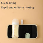 Baby Bottle Warmer,Keep Milk Warm Only (Does Not Heat) 20-Temperature Digital USB Portable Warming Sleeve,Portable Thermo Cover with Digital Display & 20 Temp Settings (Green)