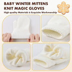 Baby Winter Mittens Toddler Stretch Knit Gloves Magic Warm Glove for Baby Boys Girls