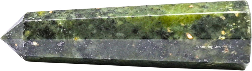 Amazing Gemstone Green Jade Crystal Towers - Natural Healing Crystal Point Obelisk for Reiki Healing and Crystal Grid (3 Inch)