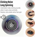 FREELOVE Metal Fidget Spinner for Adults, Upgraded Fox, Stainless Steel Fidget Toys, High Spin Long Spinning Finger Gyro, Small Mini Fidget Block, Silent Bearings EDC for Men Anxiety Cool