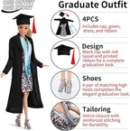 11.5-Inch Themed Doll Clothes & Accessories – Educational Role Play Gift Set for Girls with 1 Doll, 5 Outfits (Santa, Wedding, Graduation, Mermaid, Ballet) 1 Puppy, 5 Shoes, Stands, Headbands