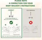 Wooden Baby Walker for 6-12 Months, Montessori Walker Push Toy for Toddlers Learning to Walk, Push Walker Baby Activity Center for Boys and Girls