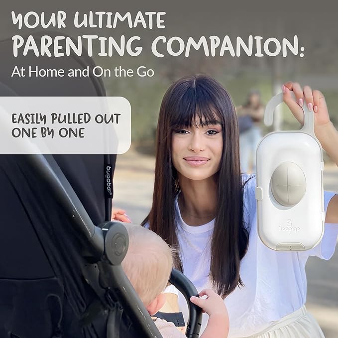 Diaper Bag Wipe Dispenser | 3-in-1 Portable Diaper Caddy Organizer, Baby Wipe Holder with Disposable Bags | Baby Essentials for Newborns, Toddlers, Travel & Baby Shower Gifts