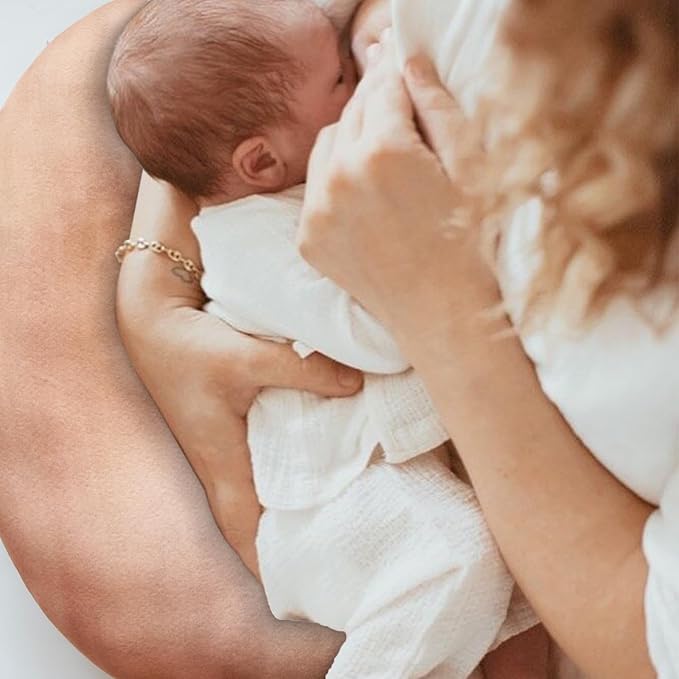 Nursing Pillow with 2 Piece Removable Ultra Soft&Stretchy Cover,Nursing Pillows for Breastfeeding,Tummy time and Baby Sitting Support,Deer Pattern