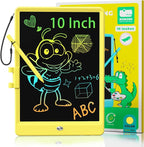 KOKODI LCD Writing Tablet, 10 Inch Colorful Toddler Doodle Board Drawing Tablet, Erasable Reusable Electronic Drawing Pads, Educational and Learning Toy for 3-6 Years Old Boy and Girls