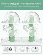 Momcozy 3 Layers Large Bottle Sterilizer and Dryer, Fast Sterilize and Dry, Universal Bottle Sterilizer for All Bottles & Breast Pump Accessories, Touch Screen & Auto-Off Bottle Sanitizer