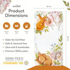 100% Cotton Fitted Crib Sheet, Forest Friends Woodland Animals Theme, Cozy Baby Nursery Bedding, Standard Size 52 x 28 in