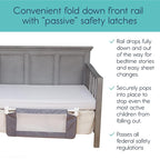 hiccapop Convertible Crib Bed Rail for Toddlers, Crib Rail Guard with Reinforced Anchor Safety