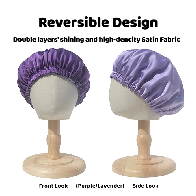 AKISS Baby Infant Newborn Toddler Satin Silk Hair Bonnet Cap for Sleeping 0-3 0-6 3-6 6-12 Months 1-2 1-3 Years