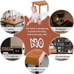 DYKESON Soft Corner Protector - Baby Safety Cushion & Corner Bumpers, Table Edge Protector, Baby Proofing Edge, Corner Guards, 12 Pack, Black