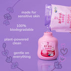 Arau Baby Foam Body Soap Refill, Lavendar Scent, Natural Plant Based Foaming Body Wash for Babies, Infants and Toddlers, Gentle on Sensitive Skin, No Artificial Fragrance or Additives, 15.21 Fl Oz