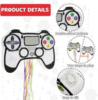 WERNNSAI Video Game Piñata - Game Controller Piñata Bundle with Blindfold and Bat for Boys Piñata Gaming Theme Party Decoration Supplies Pull String Piñata for Birthday Party Celebration