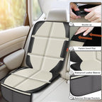 Car Seat Protector,2 Pack Car Seat Protectors Baby Carseat Waterproof Durable 600D Fabric for Child Baby Car Seat Mat Vehicle Pet Cover 2 Storage Pockets (2 Pack Beige)