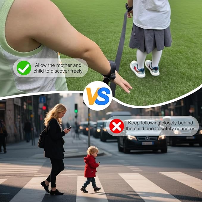 1PCS Anti lost wrist safety strap walking hand belt for; Escape Proof Wrist Leash with Adjustable Tether and Lock Buckle, For Autism, ADHD, Special Needs Child