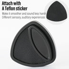 FREELOVE Pivot Magnetic Fidget Slider, Metal Worry Coin Haptic Clicker for Adults, Triangle Rotation Kinetic Toy Mechanical Sound EDC, Autism Sensory ADHD Anxiety Focus Meditation (Aluminum Black)