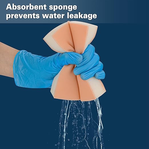 Silicone Sponge Injection Training Pad for Medical Student, Subcutaneous Injection Pad for Nursing Students, Injection Teaching Model with Absorbent Sponge (Training Use Only)